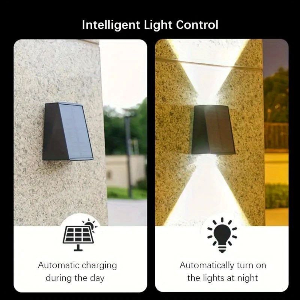 The Solaras Waterproof Solar Wall Light