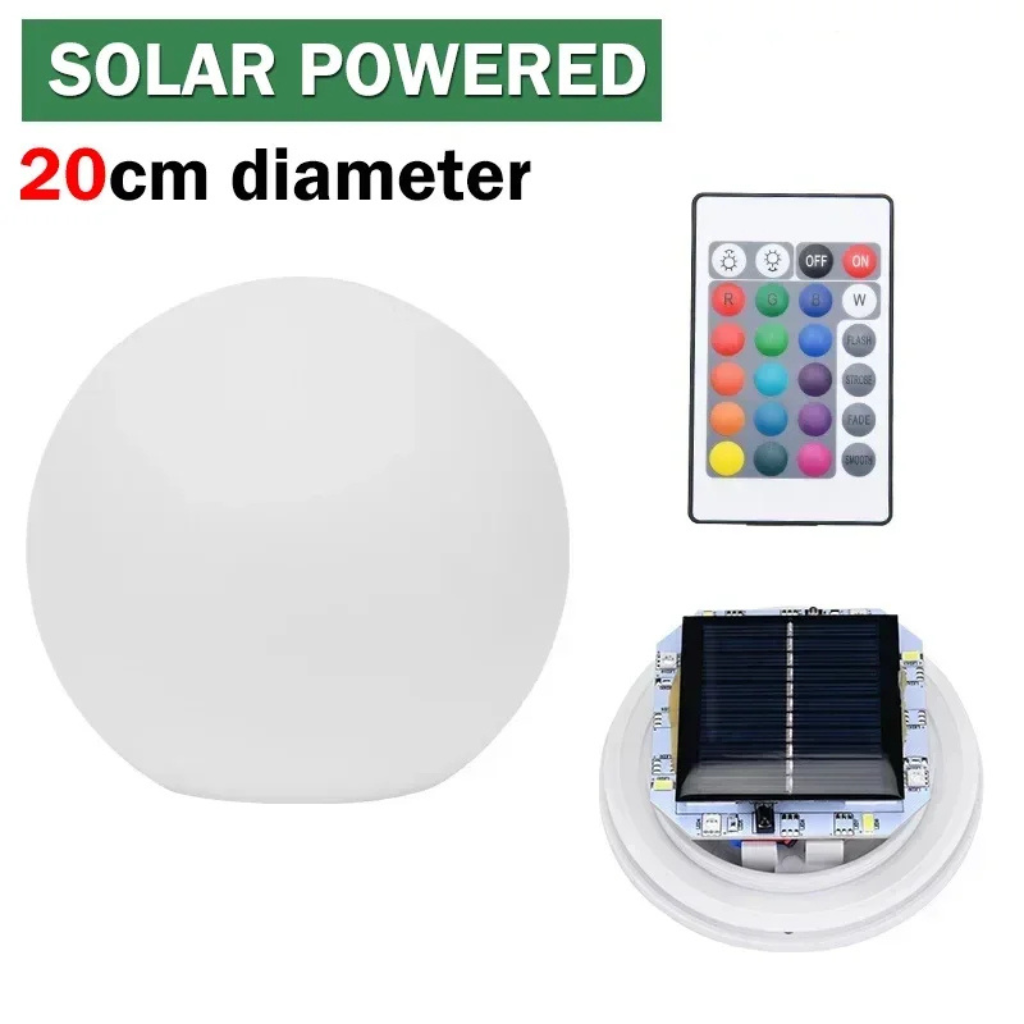 The Solisphere Waterproof Solar Ball LED Mood Light