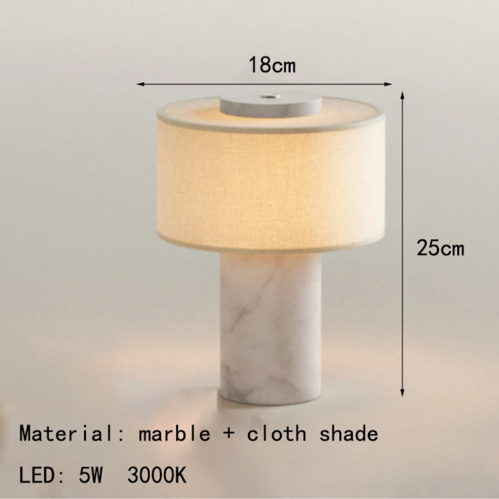 The Solmara Stone USB LED Table Lamp