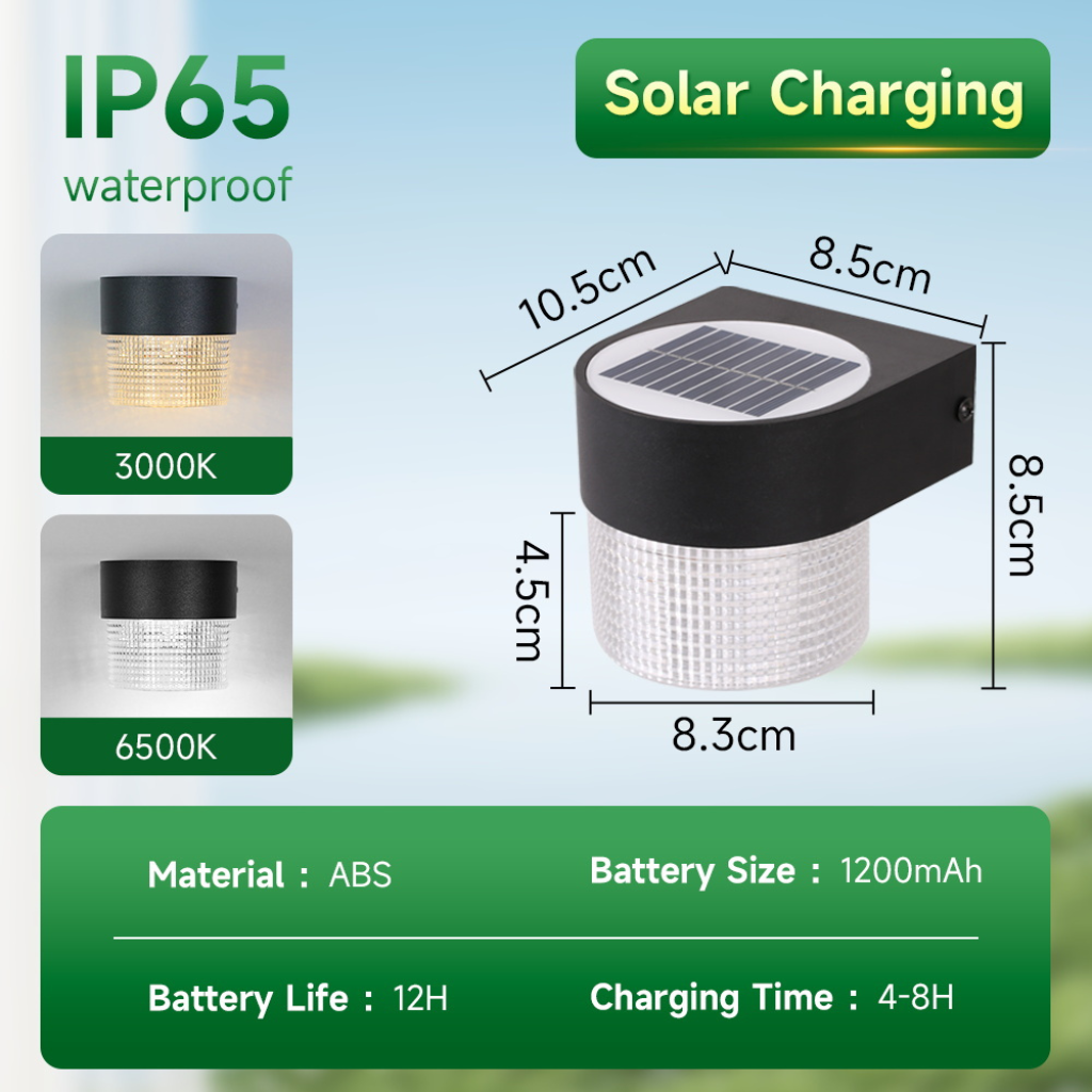 The Solvella Waterproof Solar Wall Light