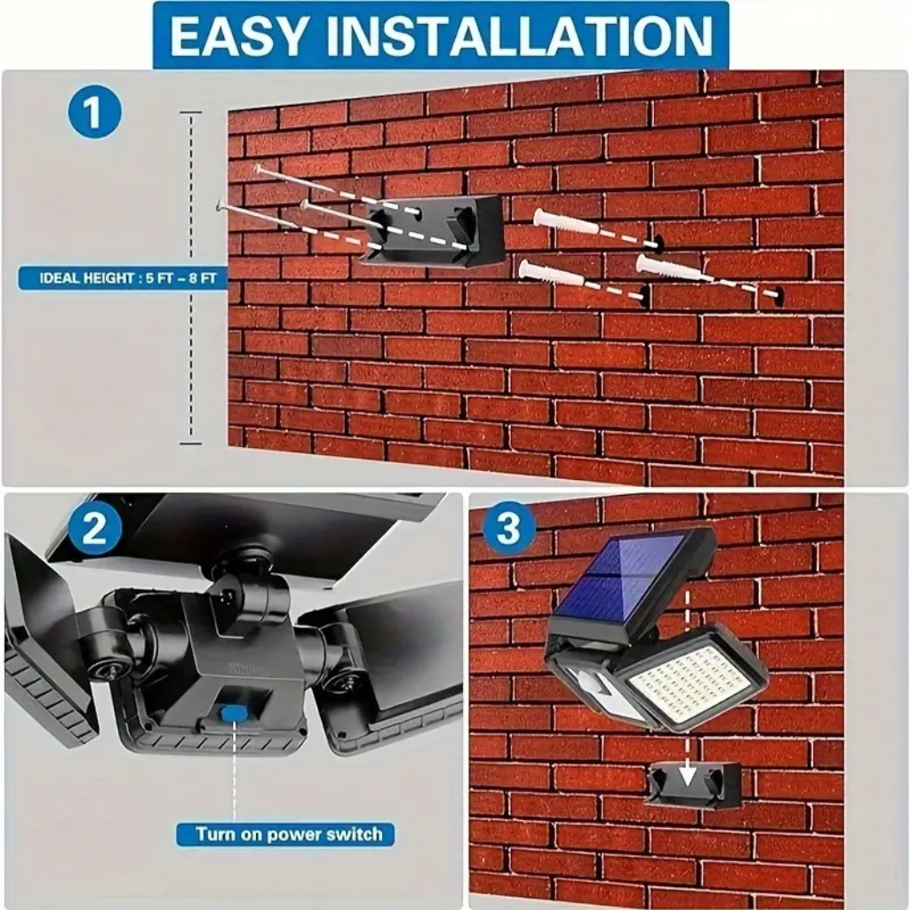 The Solvex LED Waterproof Solar Motion Sensor Light