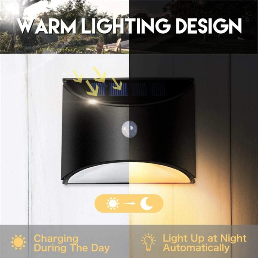 The Solviera Solar Motion Sensor LED Wall Light