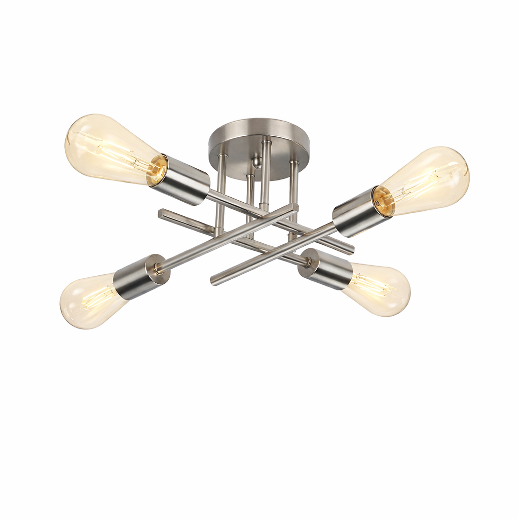 The Sputrix Modern Semi Flush Ceiling Chandelier