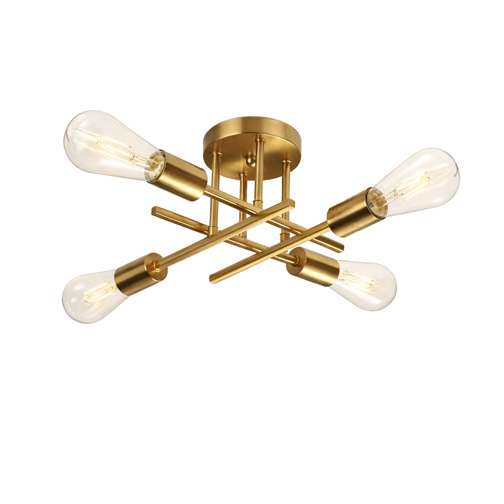 The Sputrix Modern Semi Flush Ceiling Chandelier