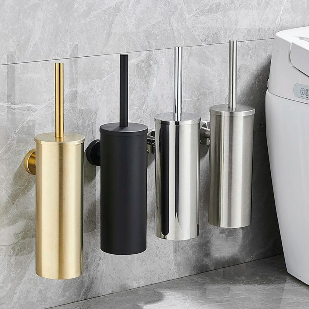 The Steelix Stainless Steel Toilet Brush Bathroom Set