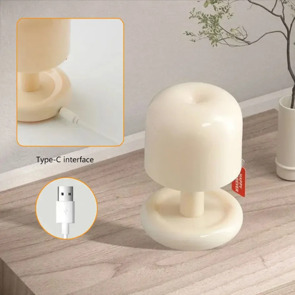 The Sunmora USB Rechargeable Mushroom Night Lamp