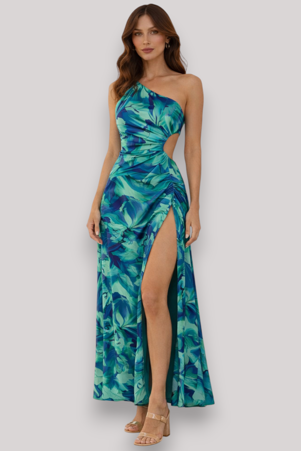 The Sylvie Floral Print Off Shoulder Bodycon Party Dress