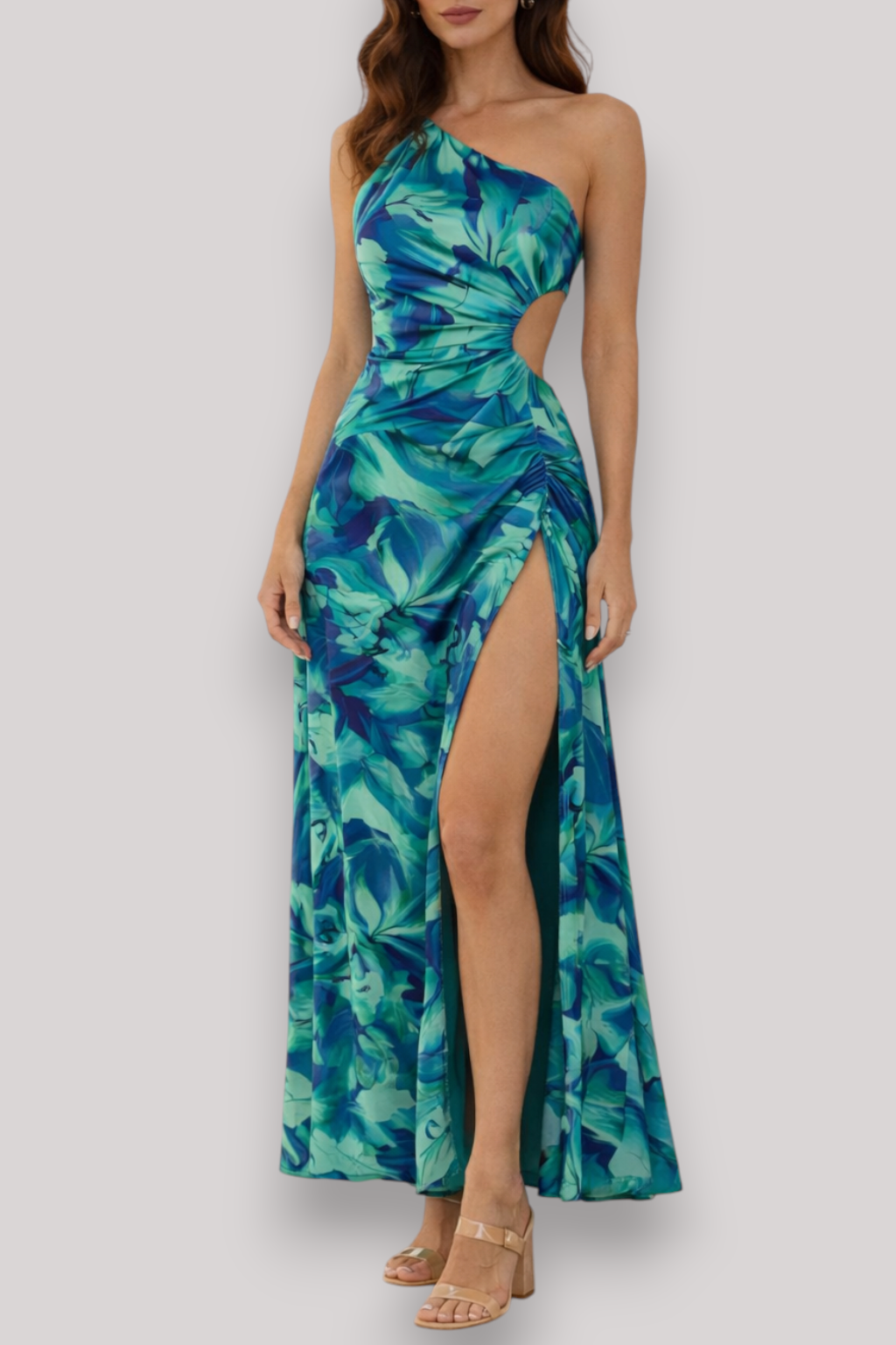 The Sylvie Floral Print Off Shoulder Bodycon Party Dress