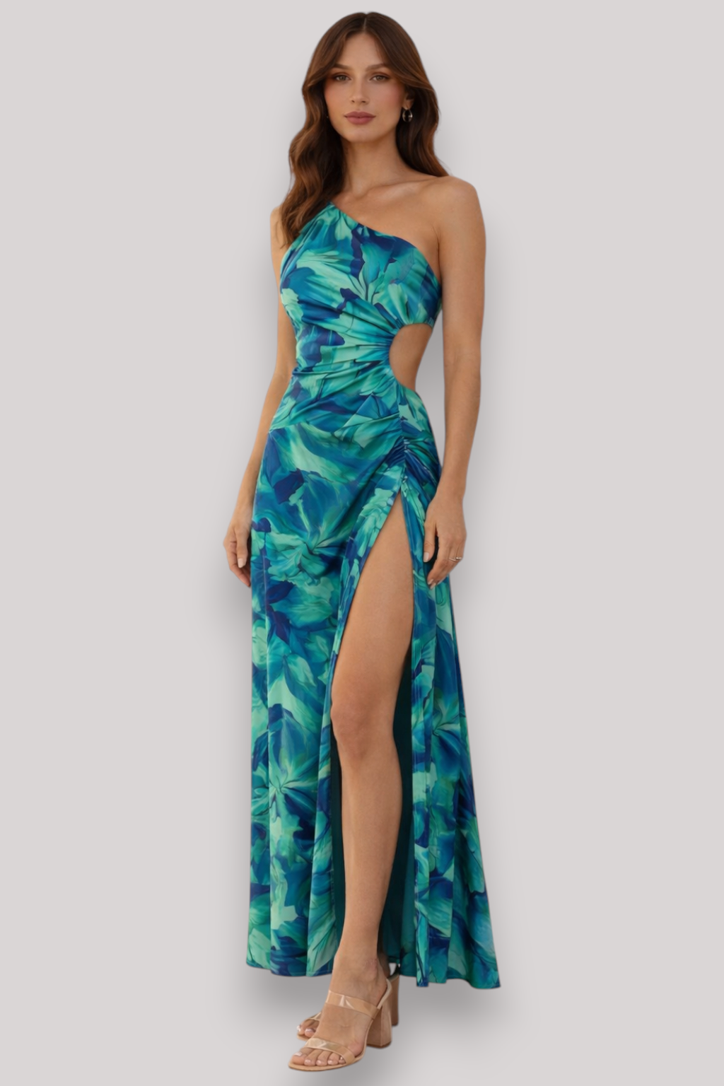 The Sylvie Floral Print Off Shoulder Bodycon Party Dress