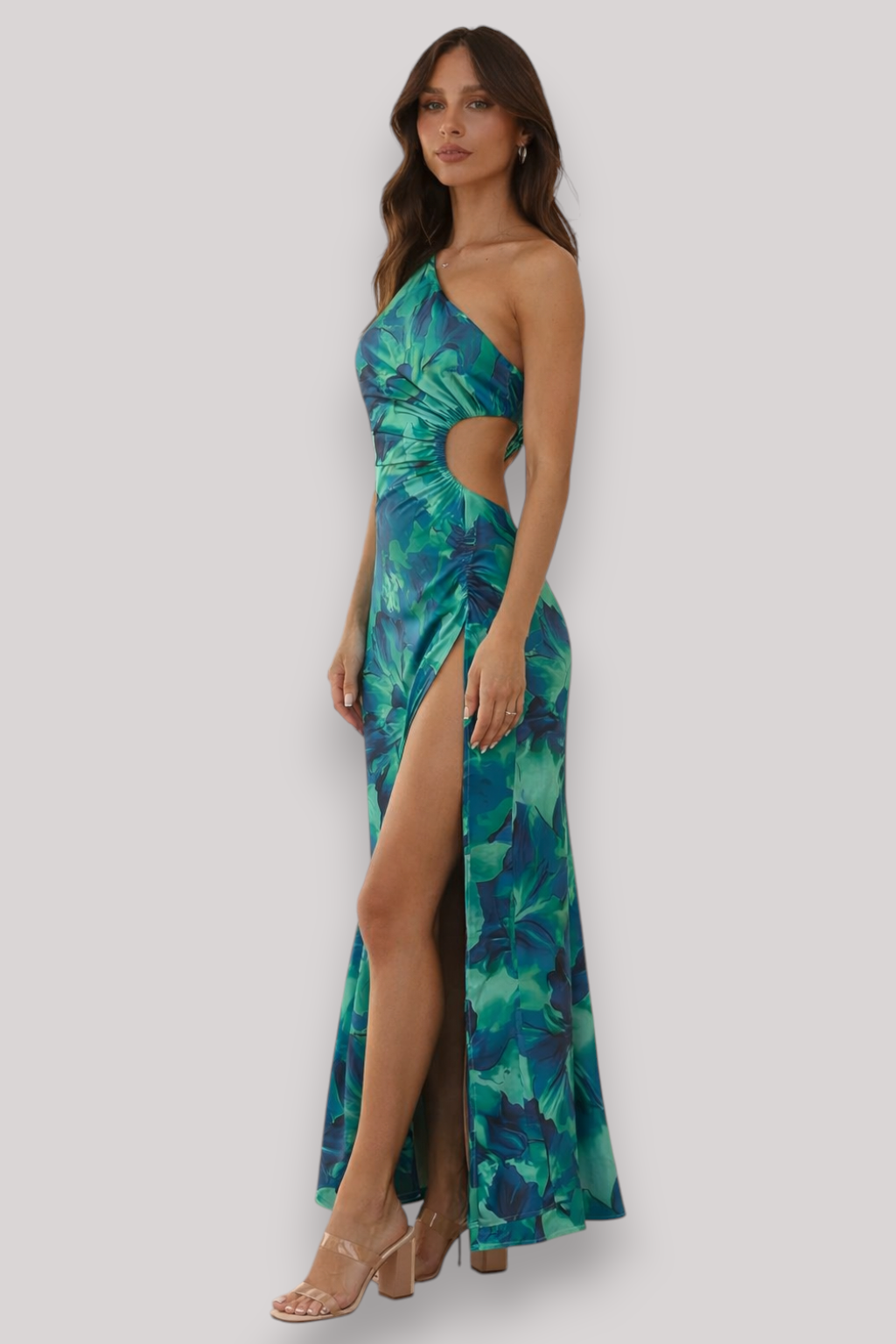 The Sylvie Floral Print Off Shoulder Bodycon Party Dress