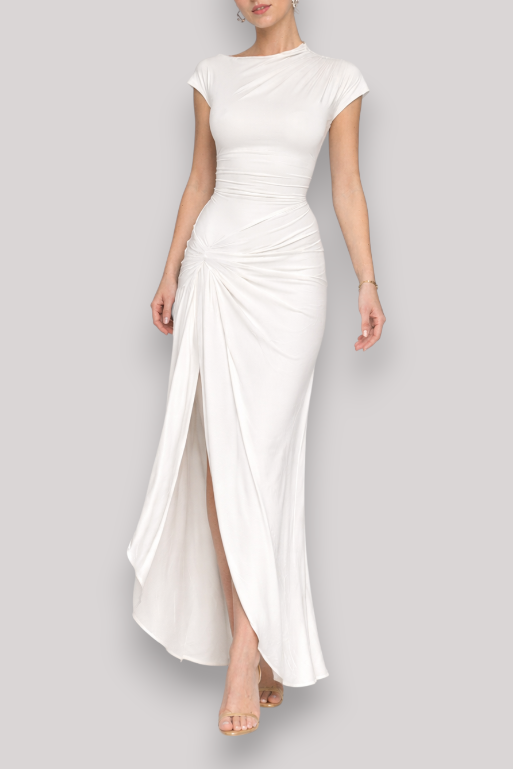 The Tahlia Women's Twisted Waist Midi Dress