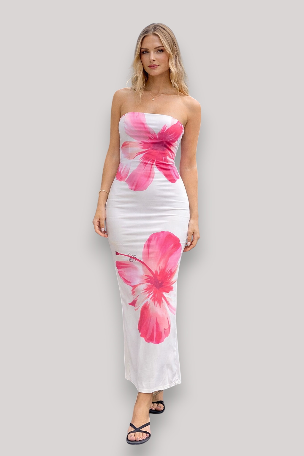 The Talia Women's Butterfly Print Bodycon Midi Dress