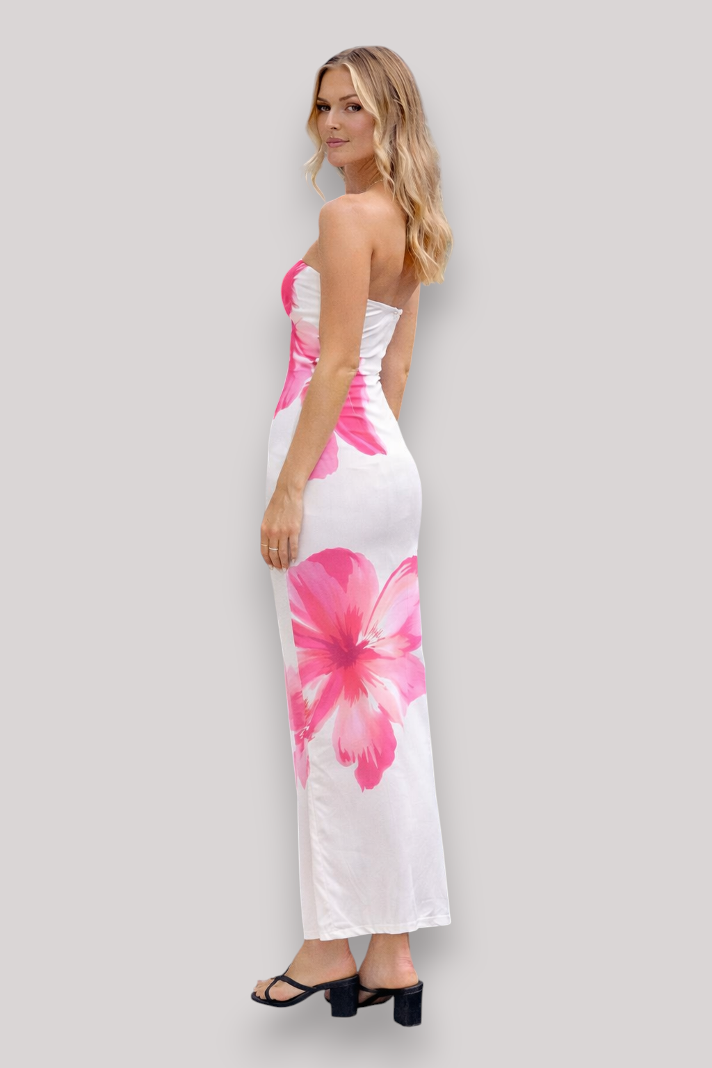 The Talia Women's Butterfly Print Bodycon Midi Dress