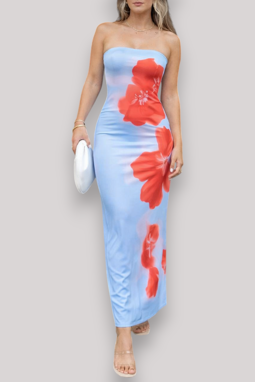 The Talia Women's Butterfly Print Bodycon Midi Dress