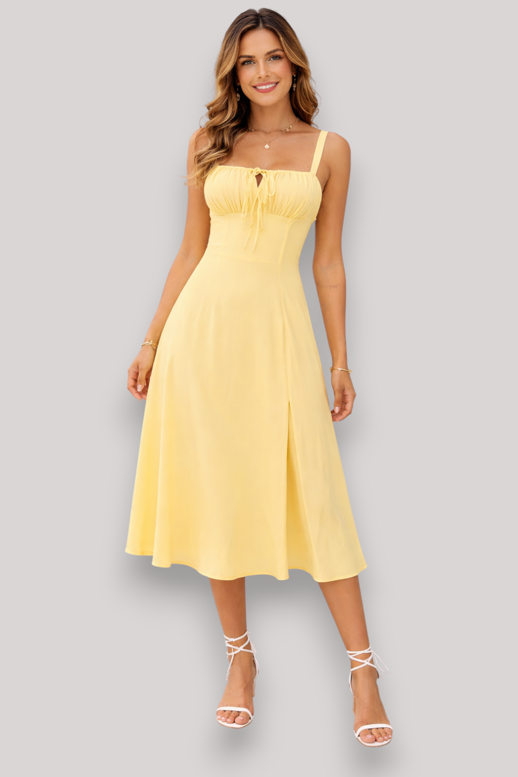 The Thalia Women's Elegant Backless Midi Dress