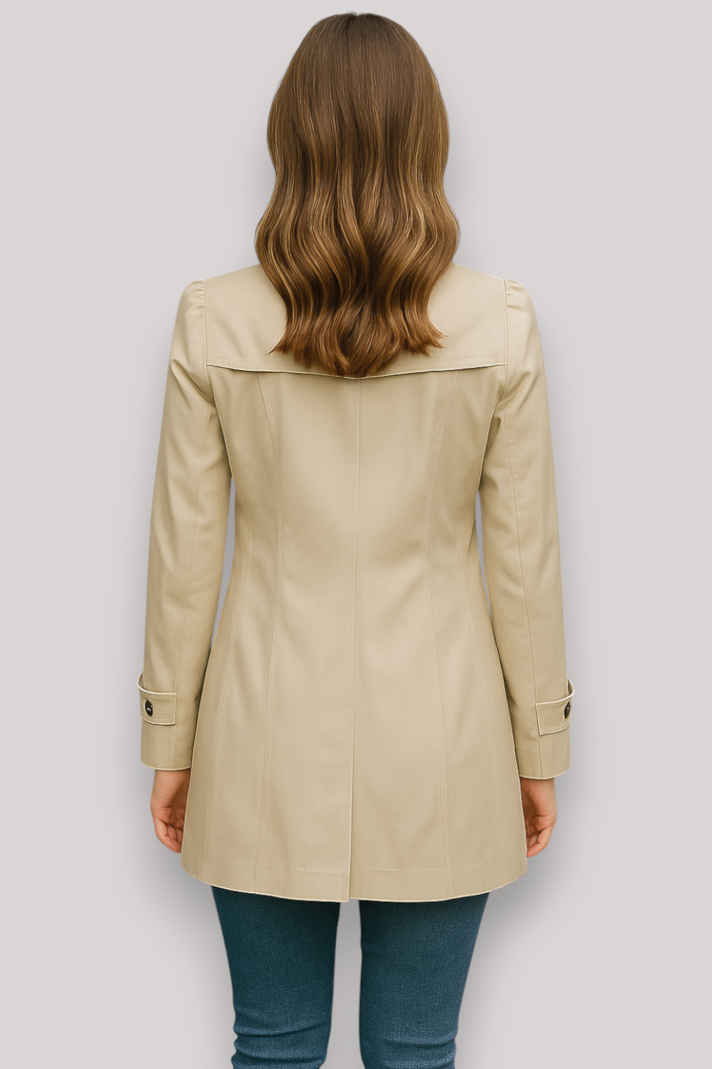 The Thatcher Trench Coat Single Breasted Windbreaker Casual Winter Jacket