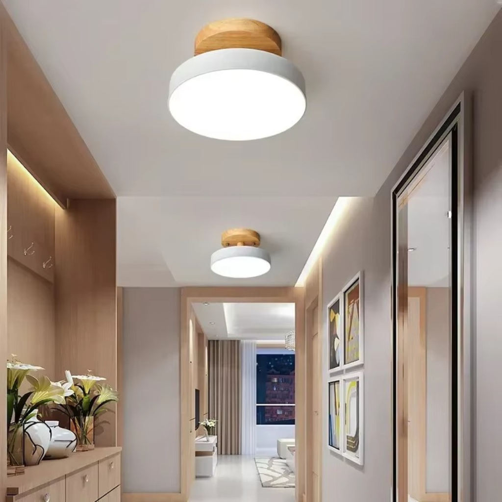 The Timbera Nordic Round Ceiling Light