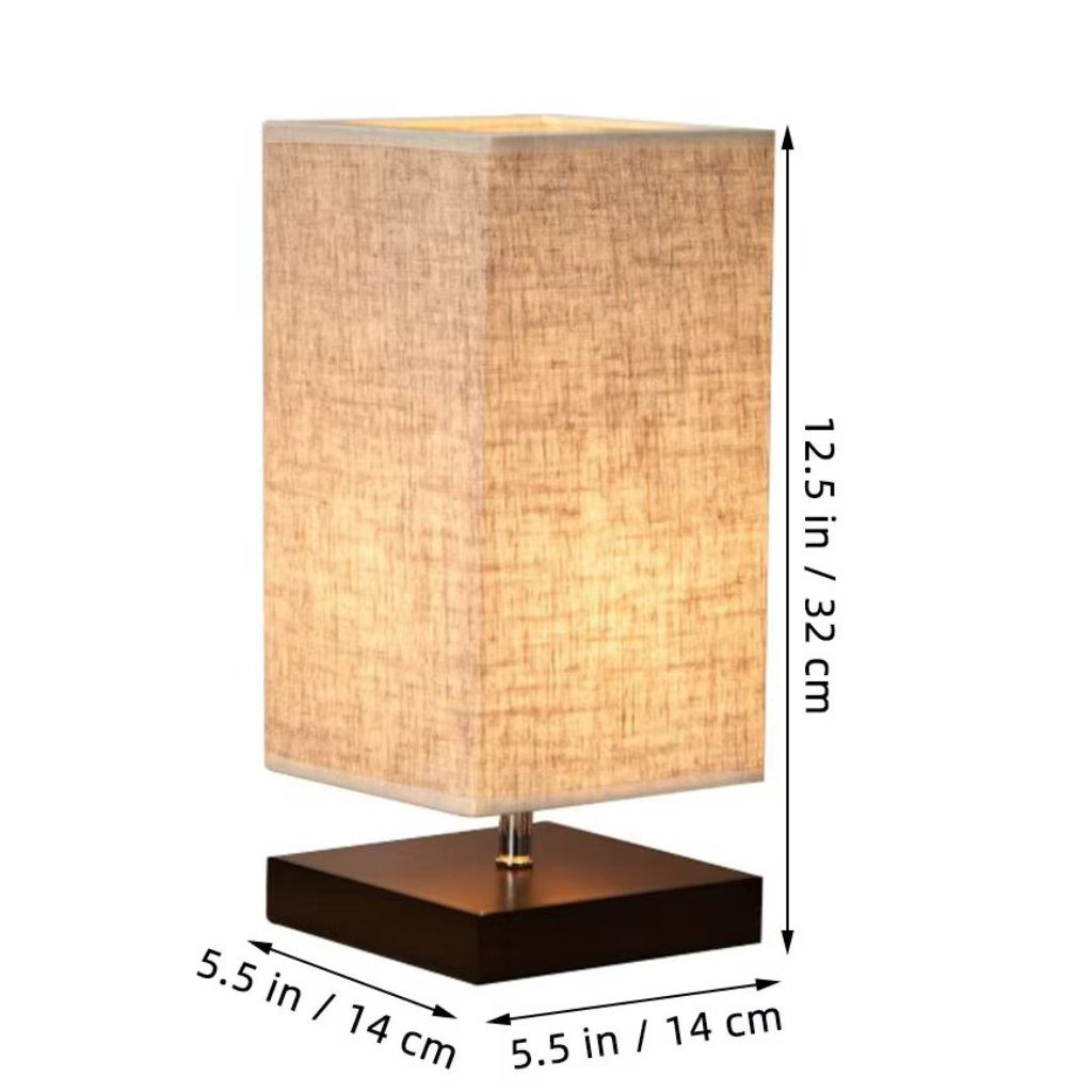 The Timbera Wooden Japanese Style Table Lamp