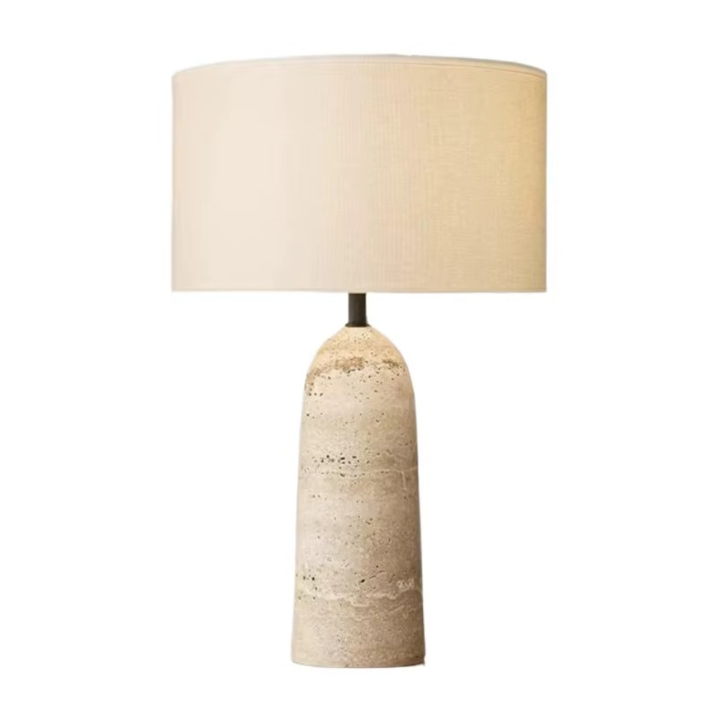 The Travix Wabi Sabi Travertine Table Lamp