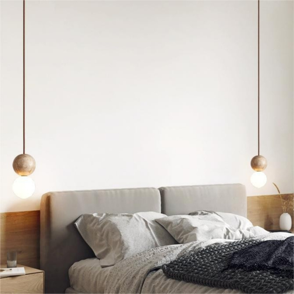The Trevora Travertine Pendant Light