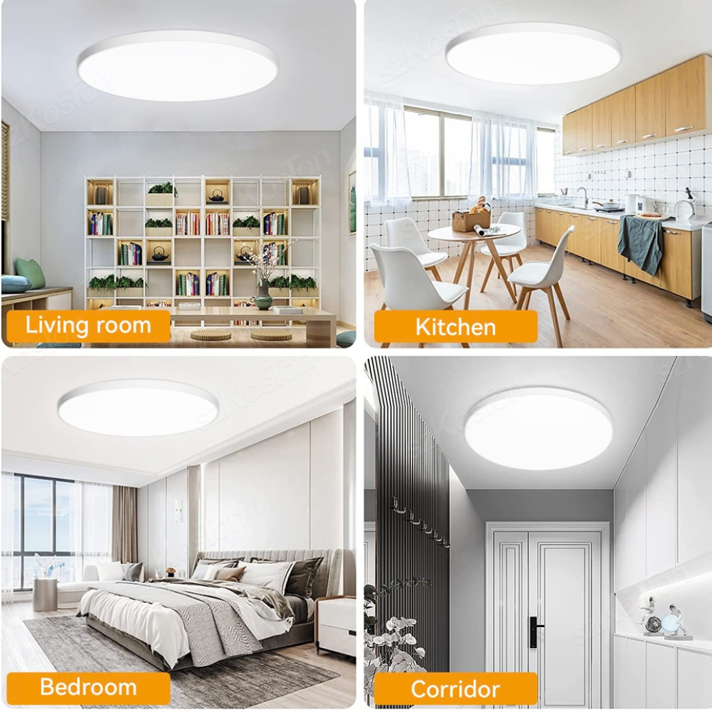 The Trivelle Ultra Thin Tri Colour LED Ceiling Light