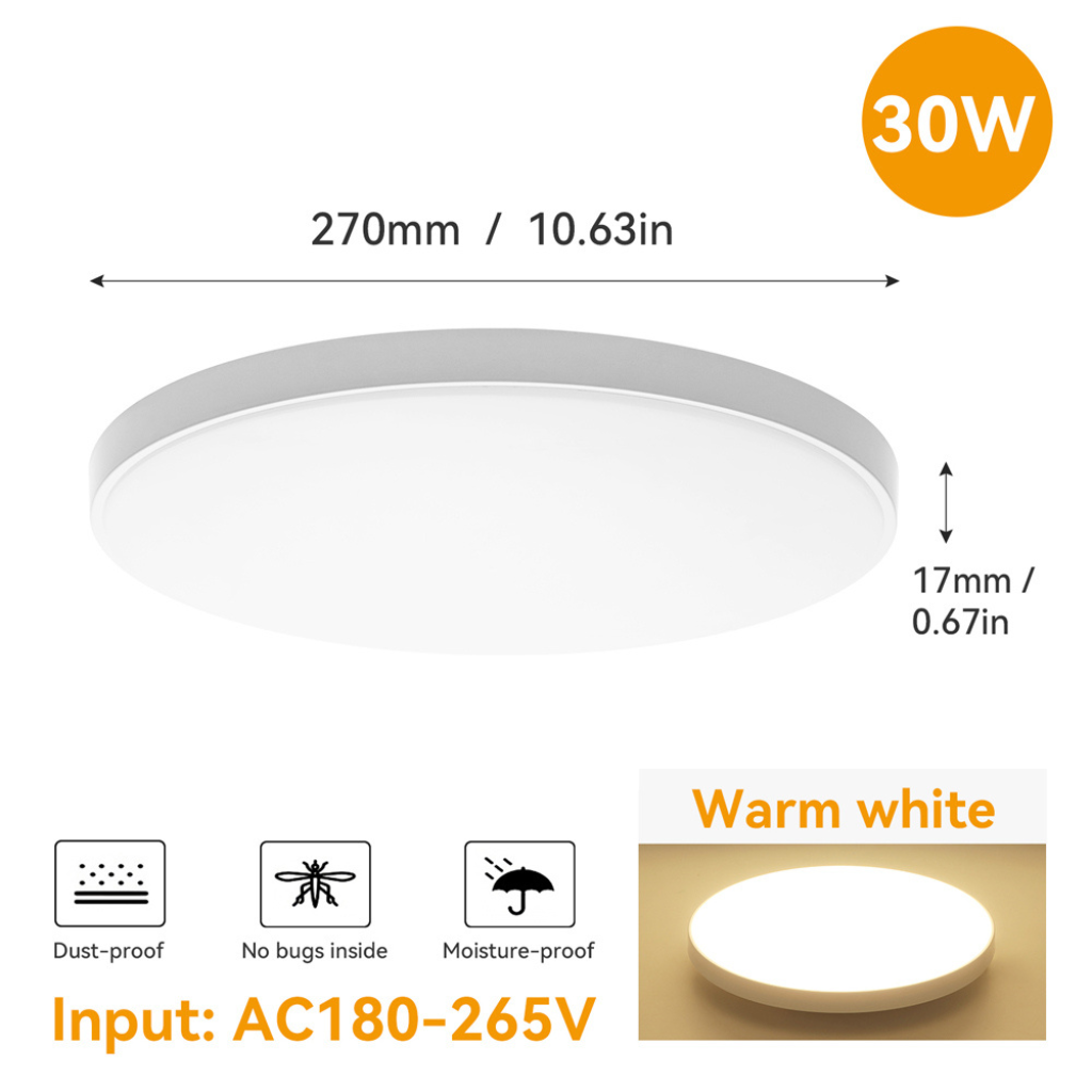 The Trivelle Ultra Thin Tri Colour LED Ceiling Light