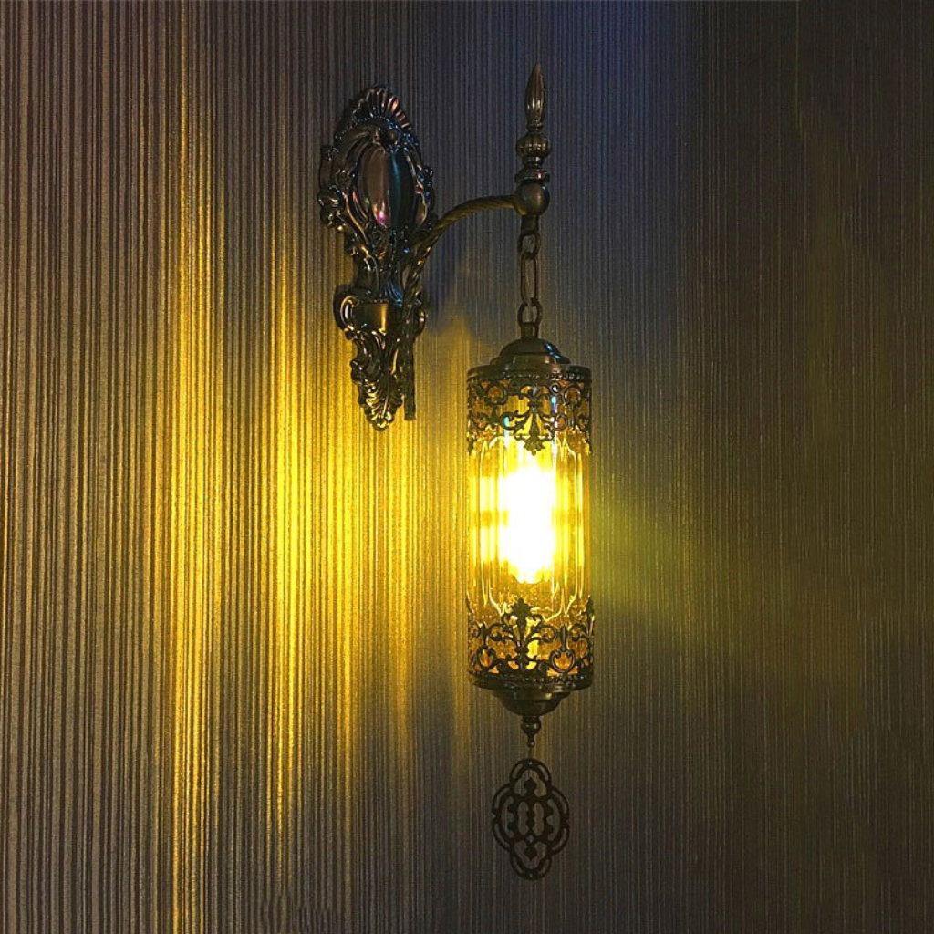 The Turenne Vintage Styled Double Glass Wall Light