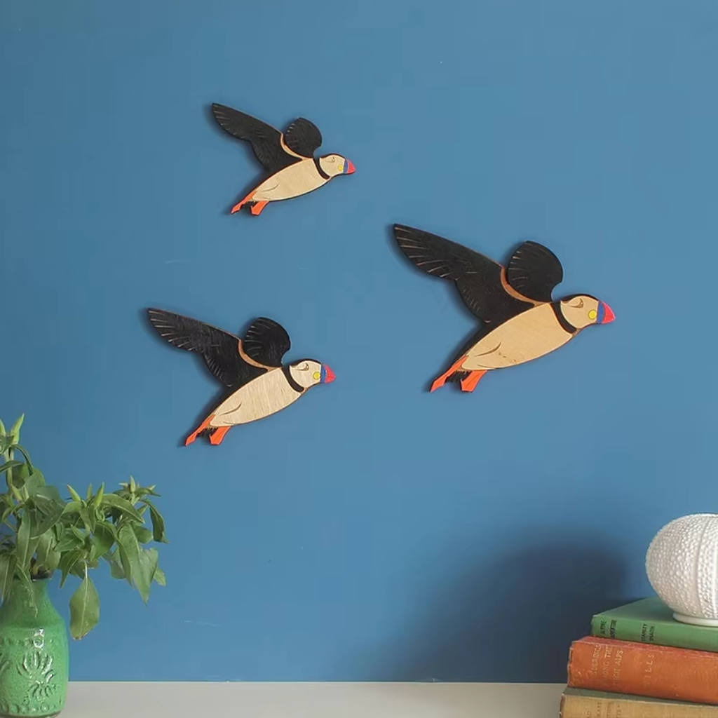 The Ravenwood Wooden Bird Wall Art Set
