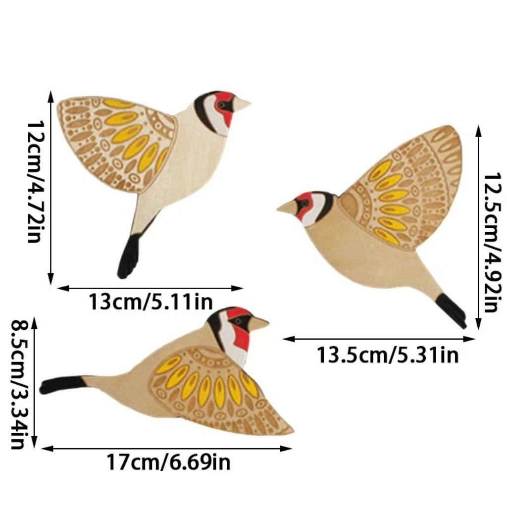 The Ravenwood Wooden Bird Wall Art Set