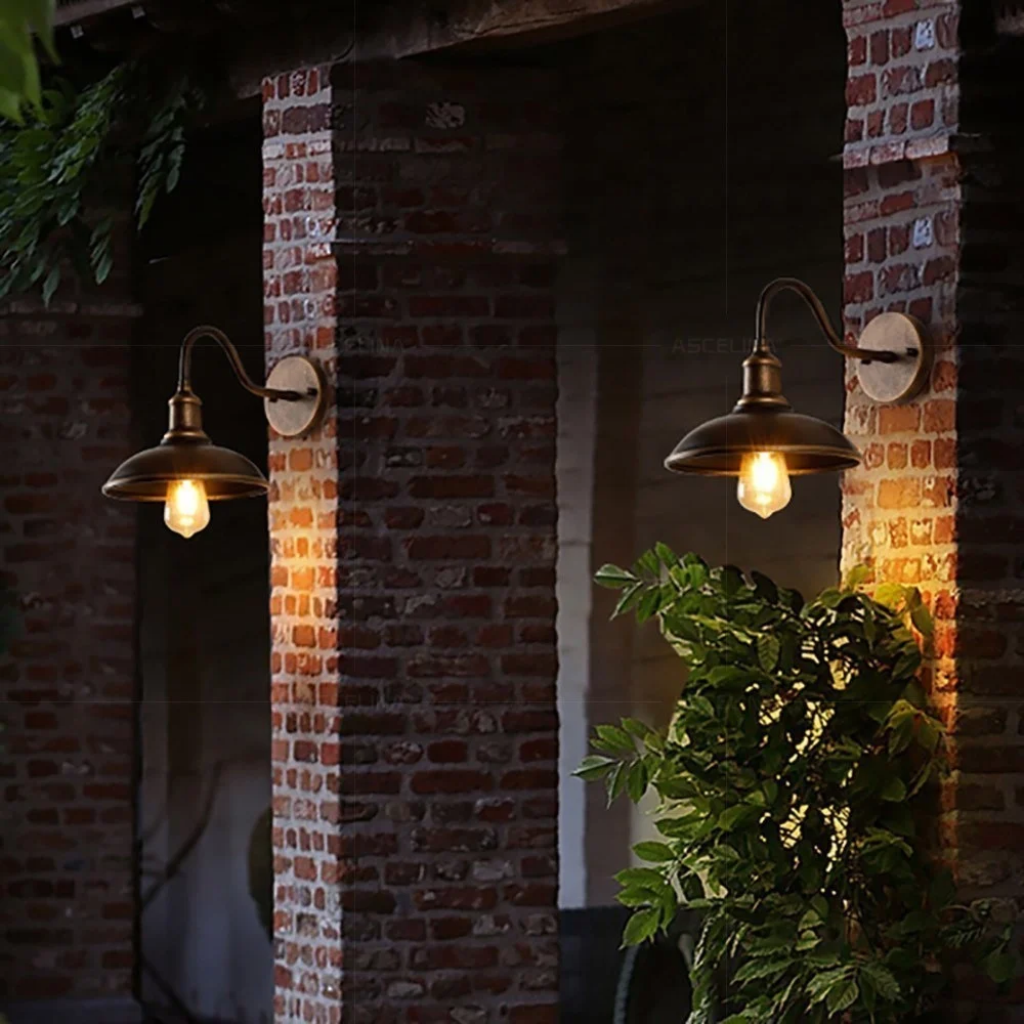 The Valmere Retro Waterproof Outdoor Wall Light