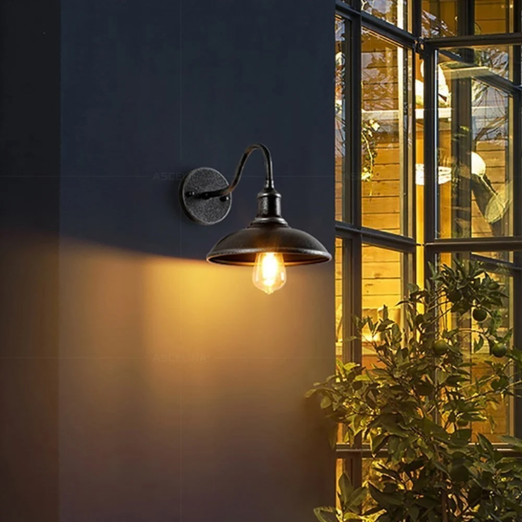 The Valmere Retro Waterproof Outdoor Wall Light