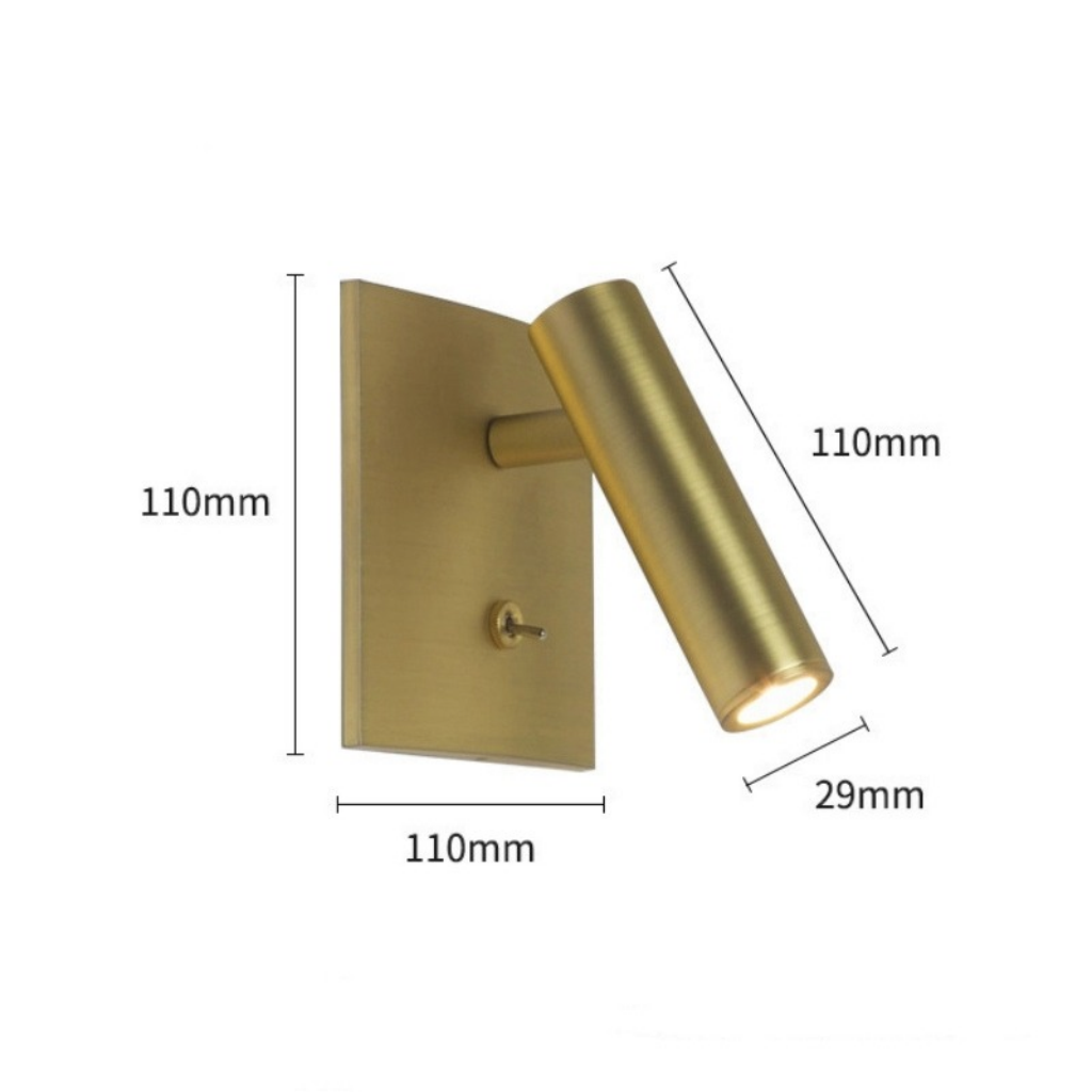The Varello Adjustable LED Reading Wall Light