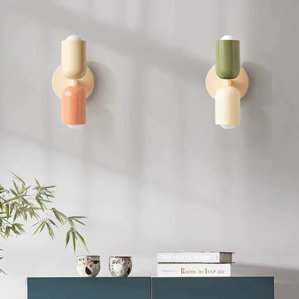 The Velora Nordic Double Head LED Wall Lamp