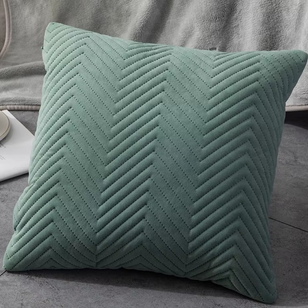 The Velora Herringbone Soft Cushion Cover