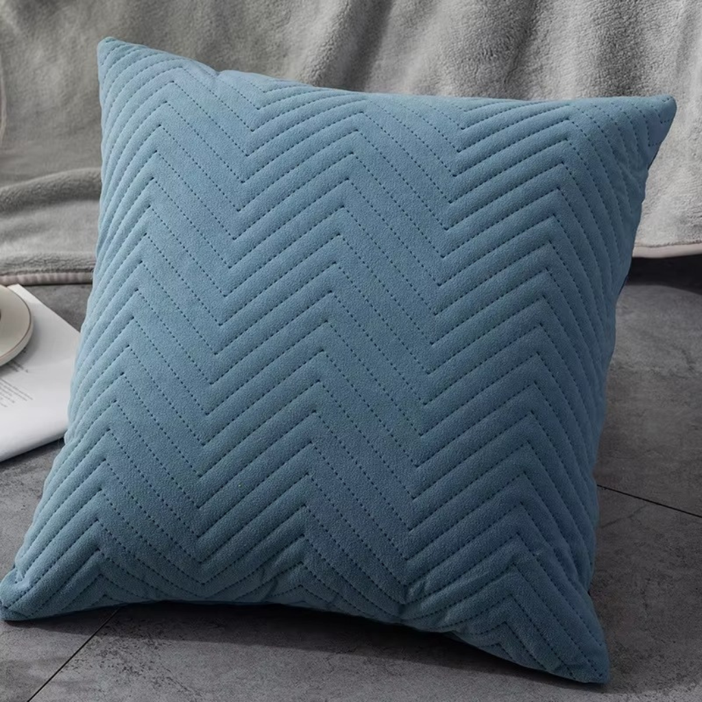 The Velora Herringbone Soft Cushion Cover