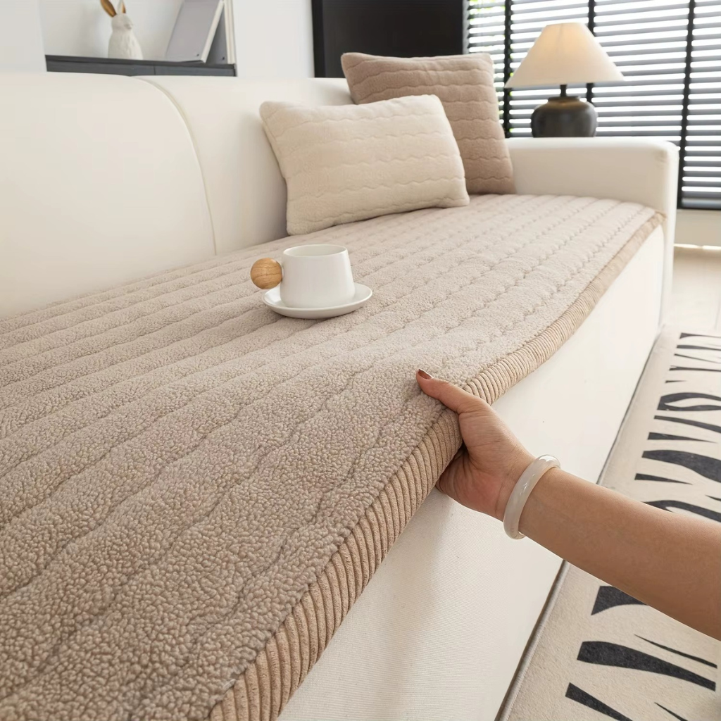 The Veloura Quilted Sofa Protector Cover