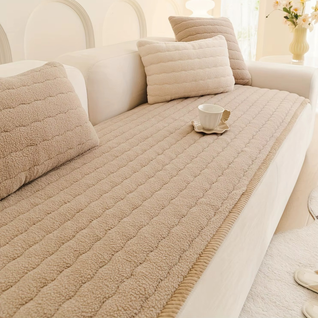 The Veloura Quilted Sofa Protector Cover