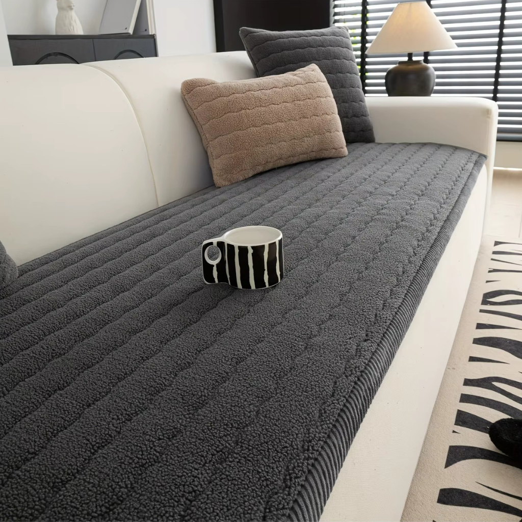 The Veloura Quilted Sofa Protector Cover