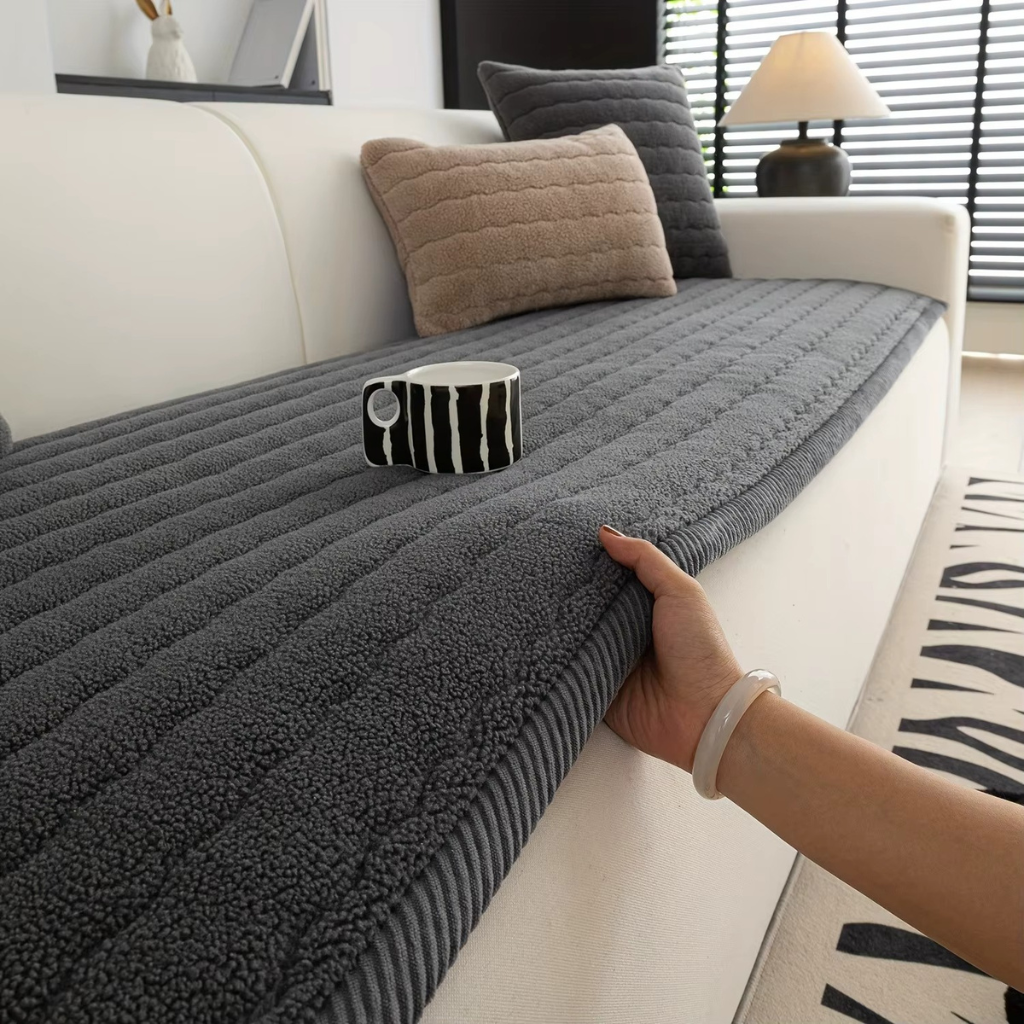 The Veloura Quilted Sofa Protector Cover