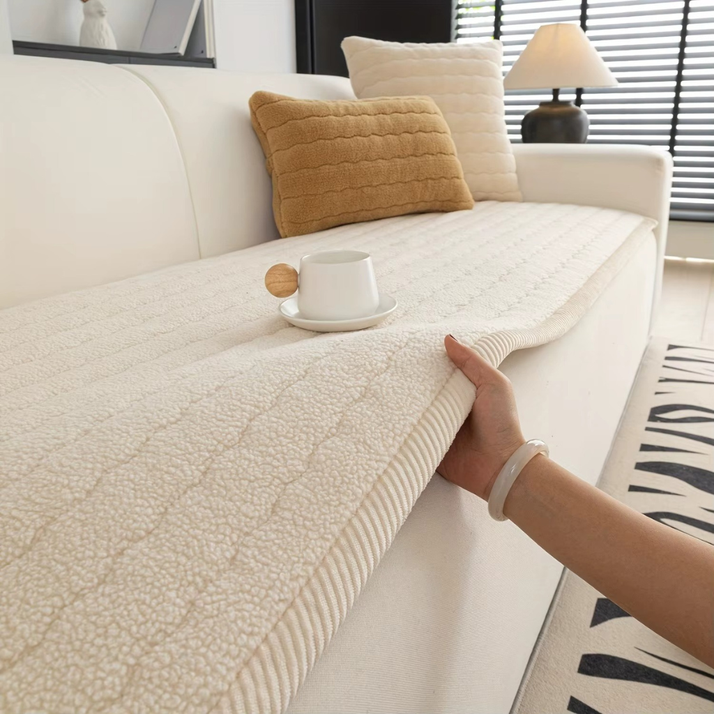 The Veloura Quilted Sofa Protector Cover