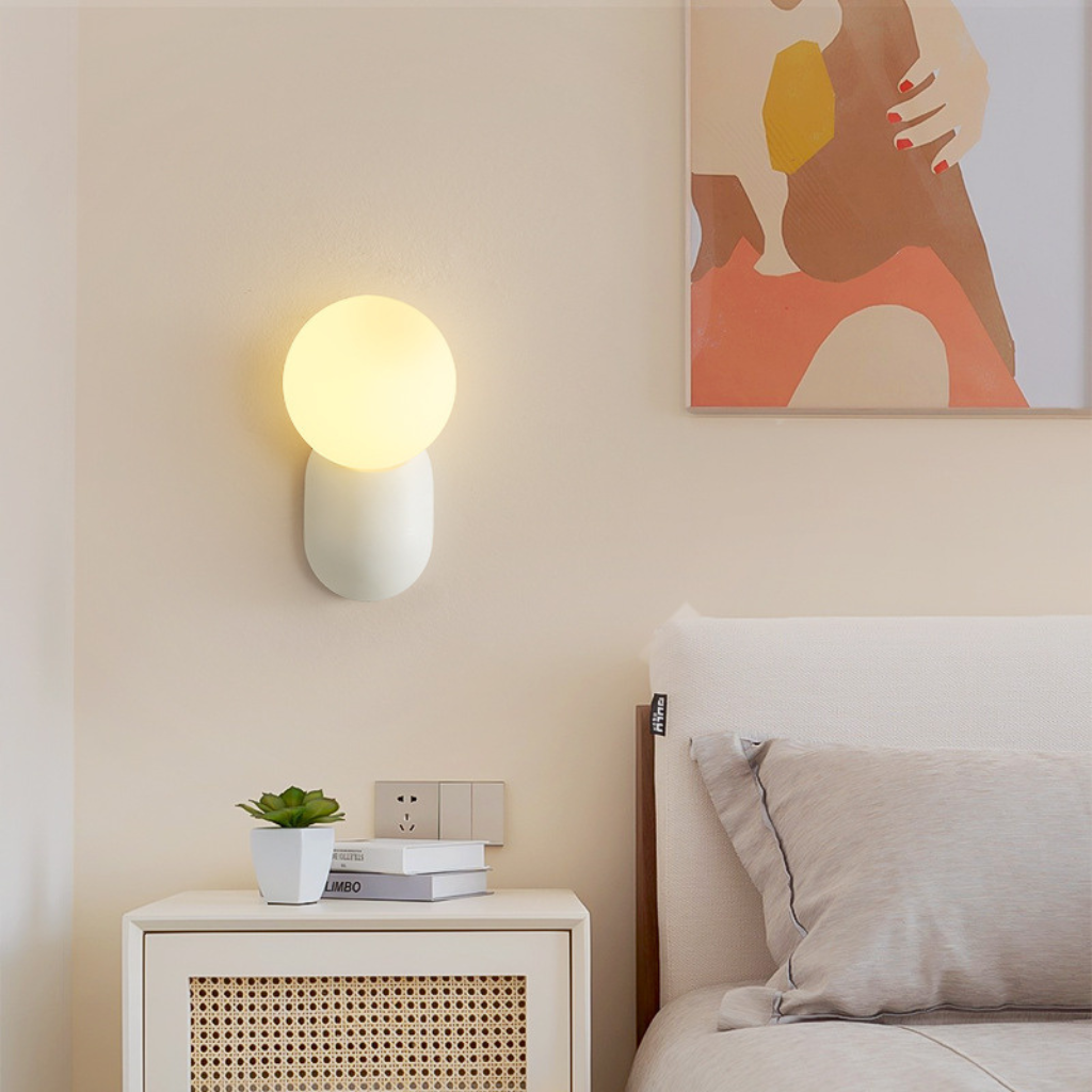 The Veloura LED Glass Ball Wall Light