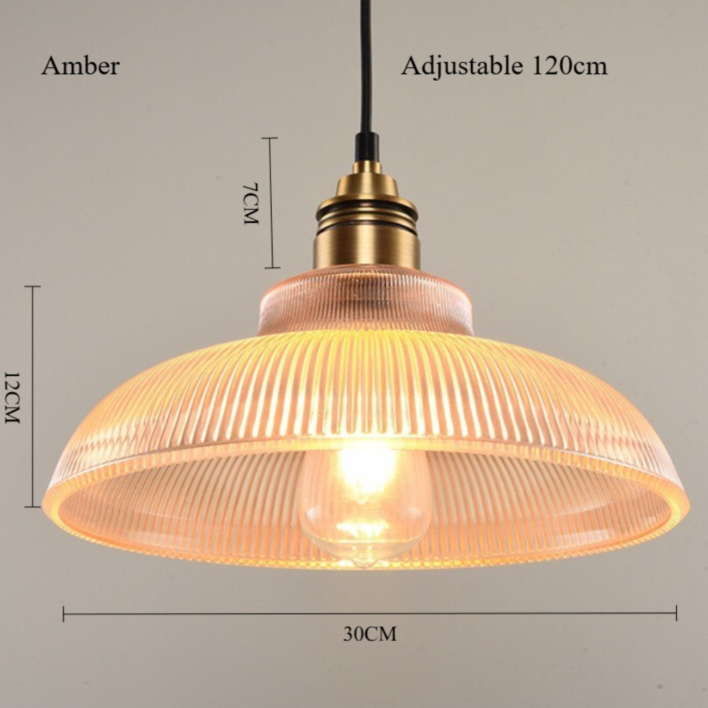 The Vetrano Nordic Retro Glass Pendant Light