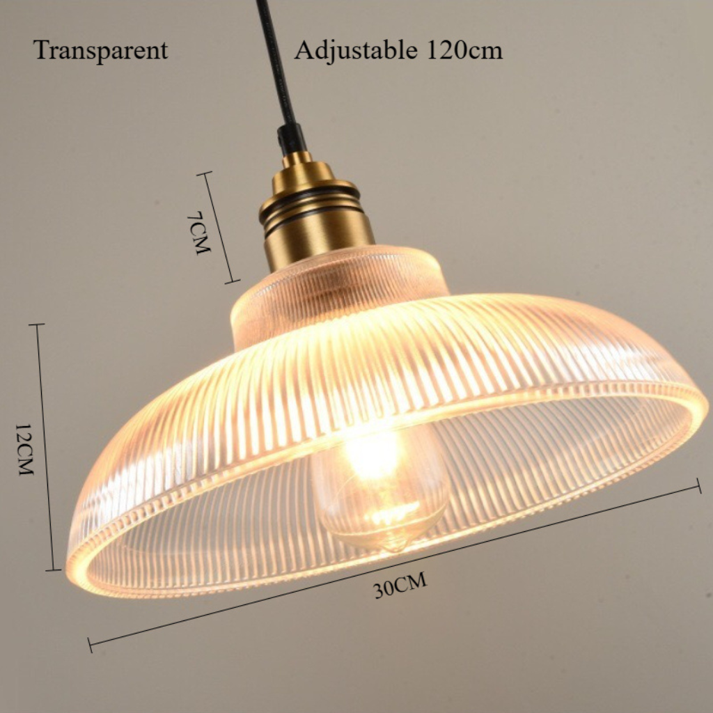 The Vetrano Nordic Retro Glass Pendant Light