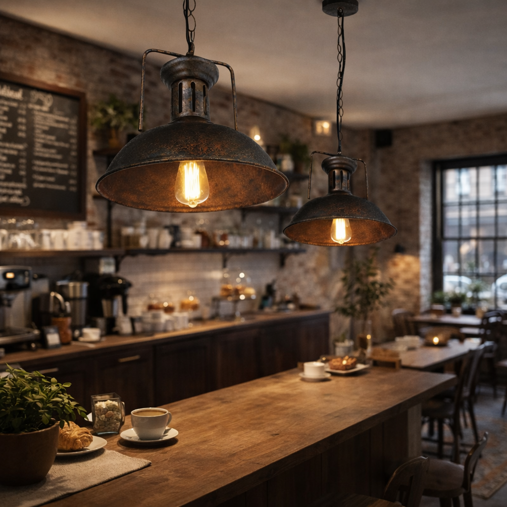 The Vintor Industrial Rustic Metal Pendant Ceiling Light