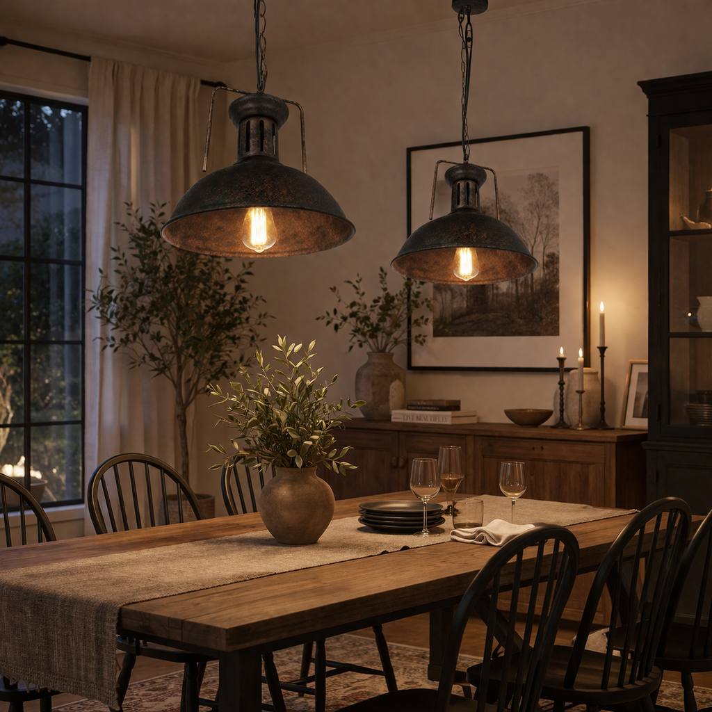 The Vintor Industrial Rustic Metal Pendant Ceiling Light
