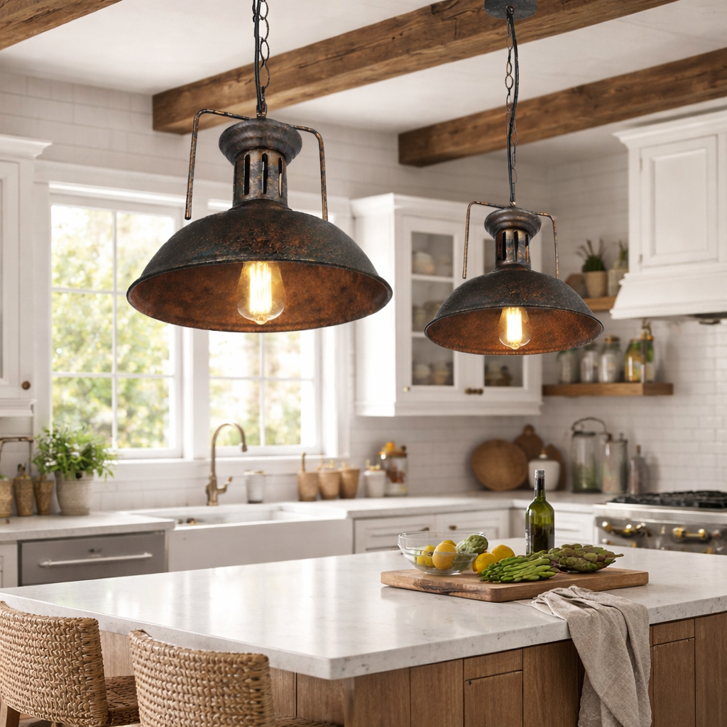 The Vintor Industrial Rustic Metal Pendant Ceiling Light