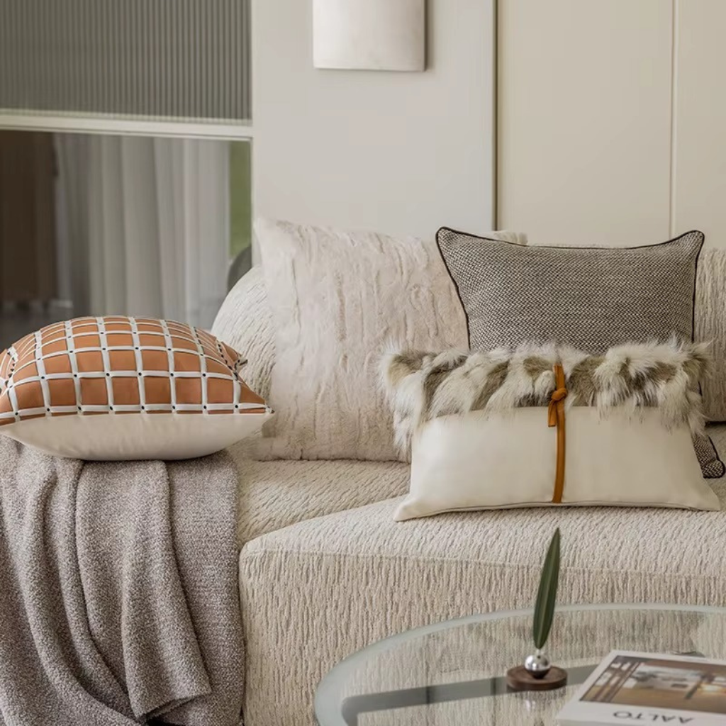 The Virel Nordic Woven Cushion Sofa Cover