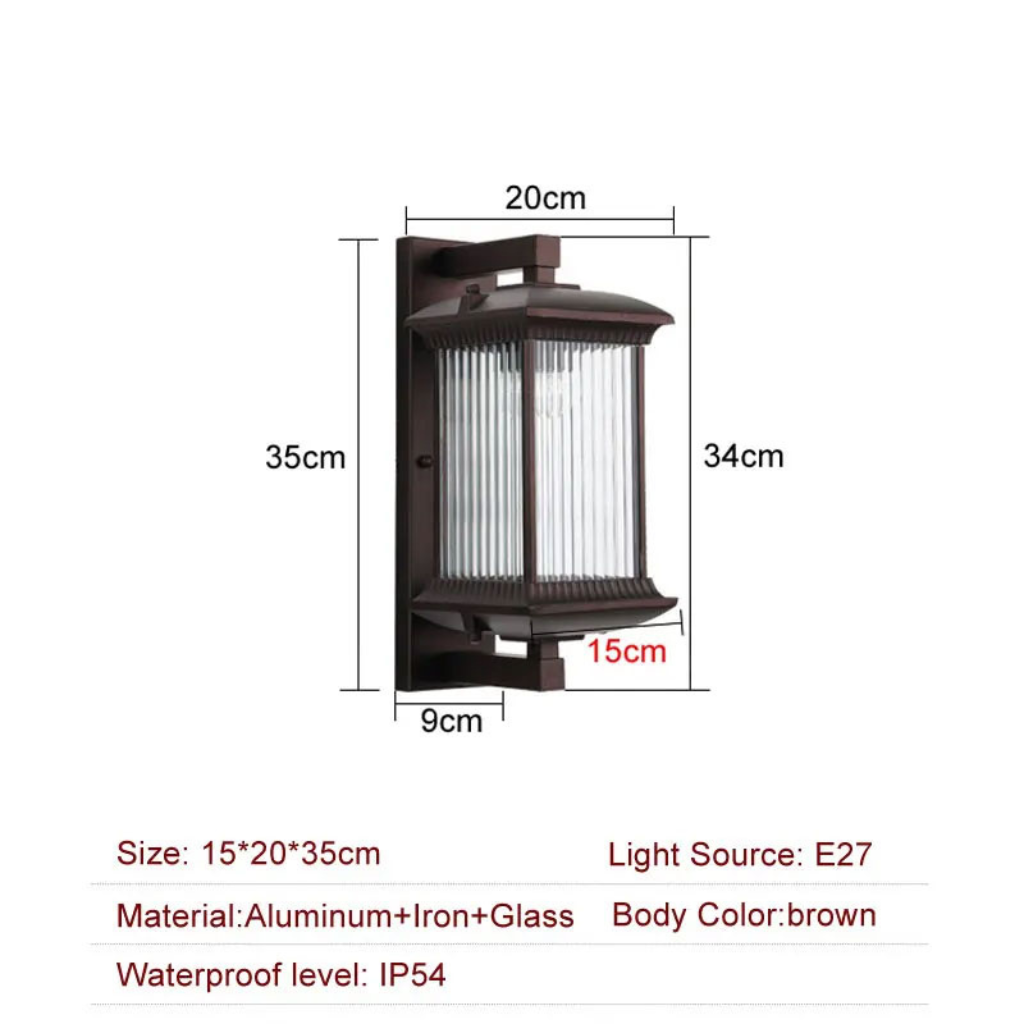 The Viremont Outdoor Retro Waterproof LED Light