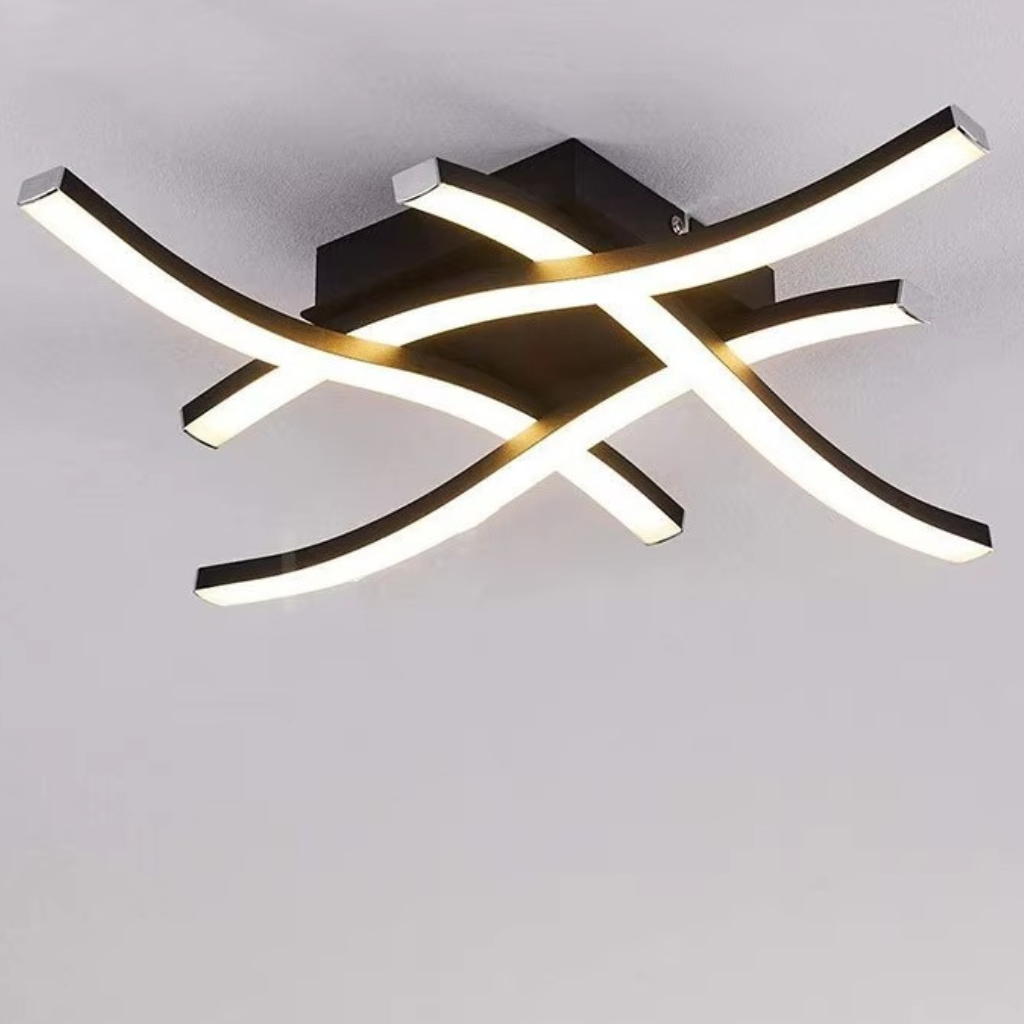 The Virex LED Modern Curved Ceiling Light