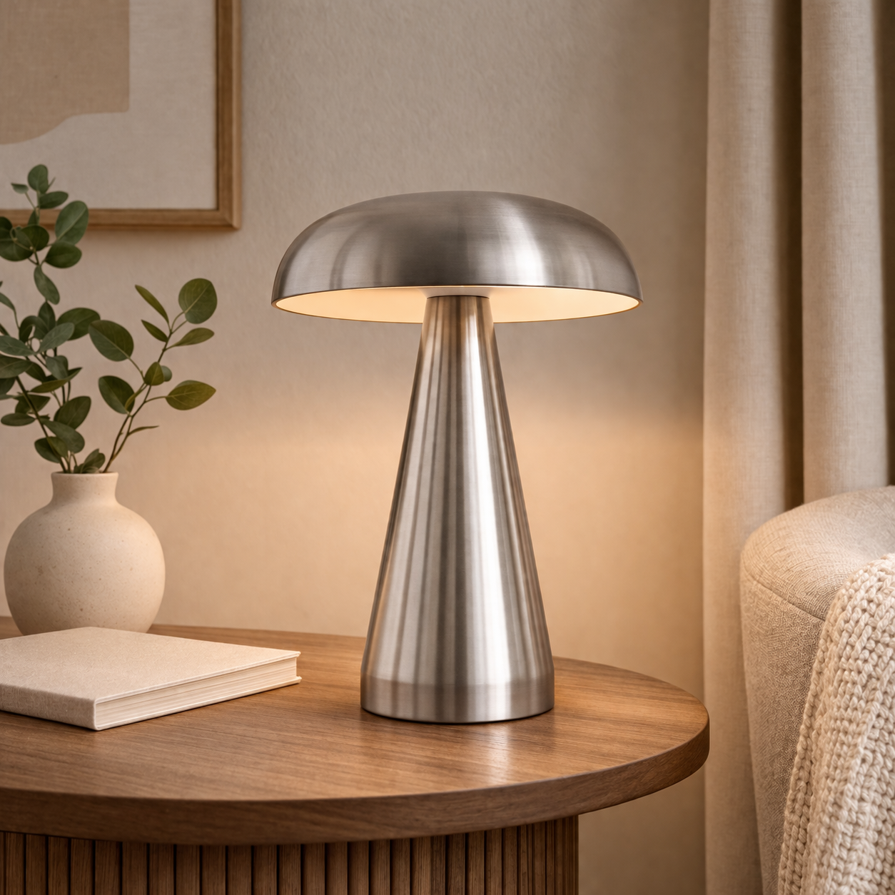 The Virelle Rechargeable Mushroom LED Night Light